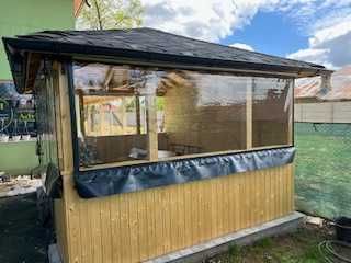 Inchidere terase si foisoare cu folie transparenta cristal PVC