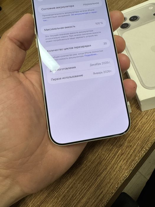 Iphone 17 Pro Max Silver 256 30 сикл