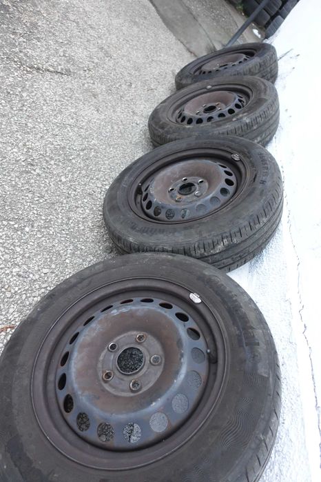 4бр. оригинални железни джанти 15"- 5х112 - VW, Audi, Seat, Skoda