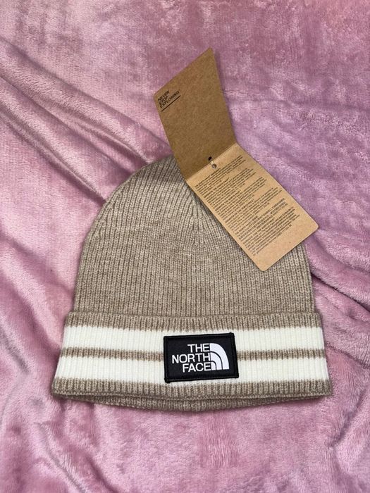 Căciulă The North Face Bej Dungi nouă nepurtată