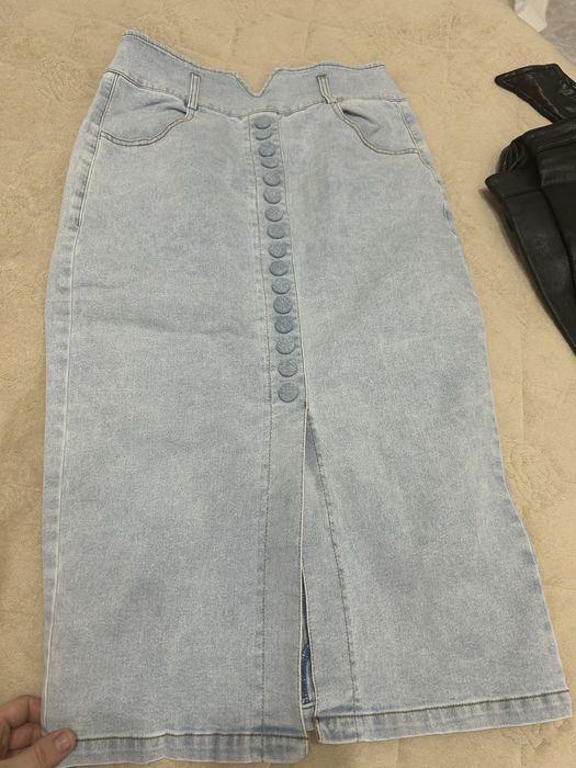Джинсовая юбка размер L