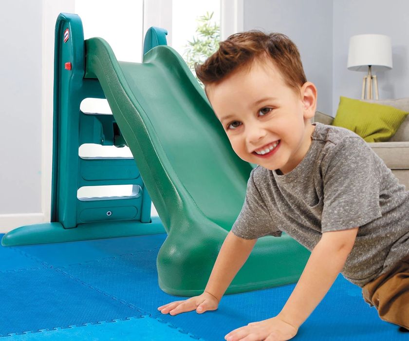 Голяма пързалка Little Tikes, зелена