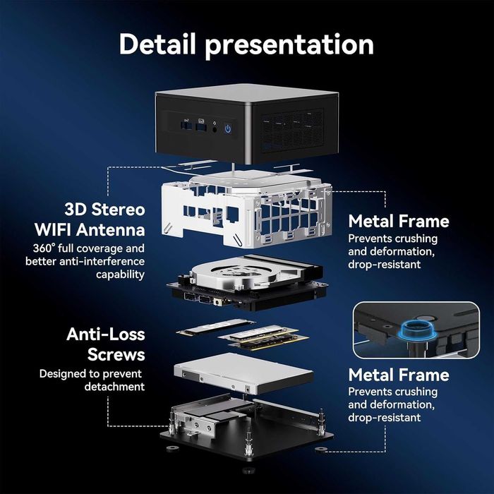 Mini PC Мини Пк Intel NUC 13 Pro Core i5-1350P vPro 16Gb / 500Gb