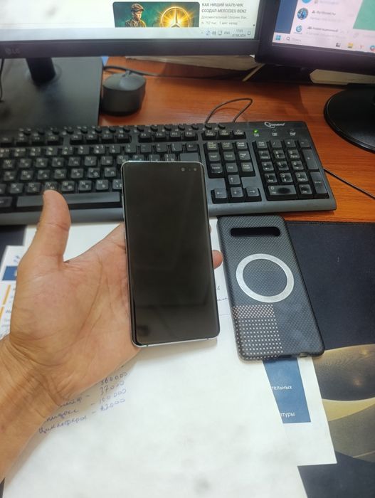 Samsung S10 5G 8/256gb iwlawi zur aybi yuq tozza telefon