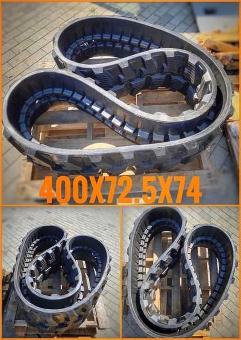 Senila de cauciuc miniexcavator Airmann AX50, AX58 ( 400X72.5X74 )