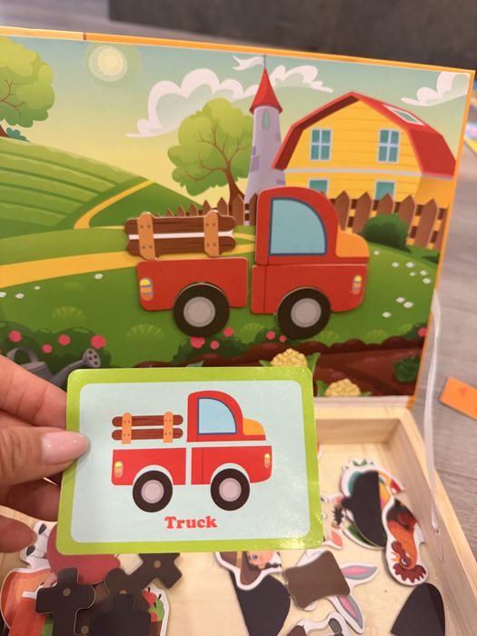 Puzzle magnetic pentru copii Farmhouse, nou