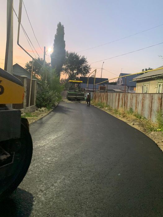 Асфальт асфальтирование бордюр поребрик