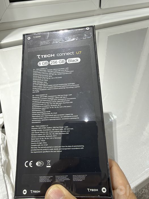Срочно сотилади, 7Tech Connect U7 8/256 GB кора рангли срочна сотилади