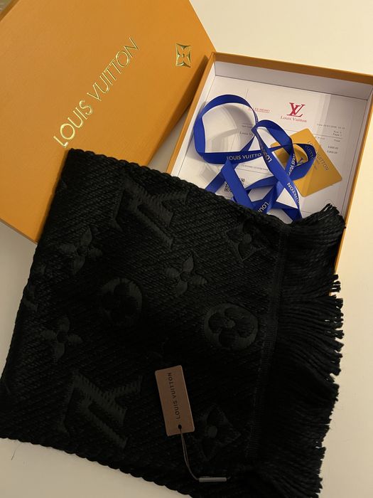 Fular louis vuitton negru si maro