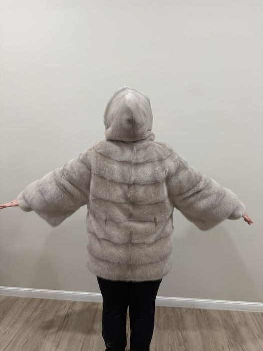 Норковая шуба цельная