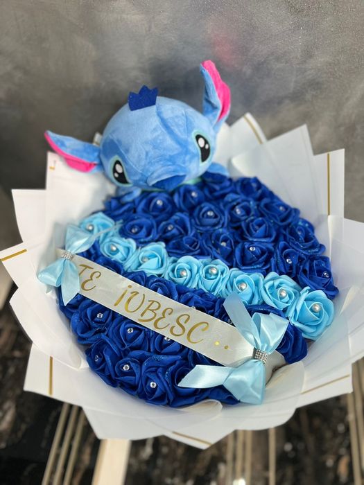 Buchet flori din spuma