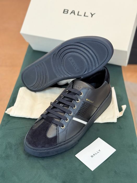 Луксозни мъжки сникърси BALLY с кожа питон - намалени