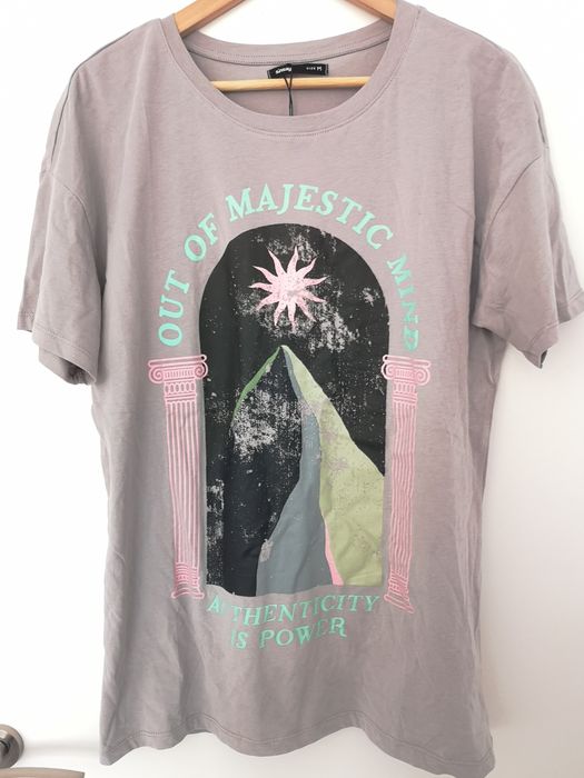 Tricou gri oversize Sinsay