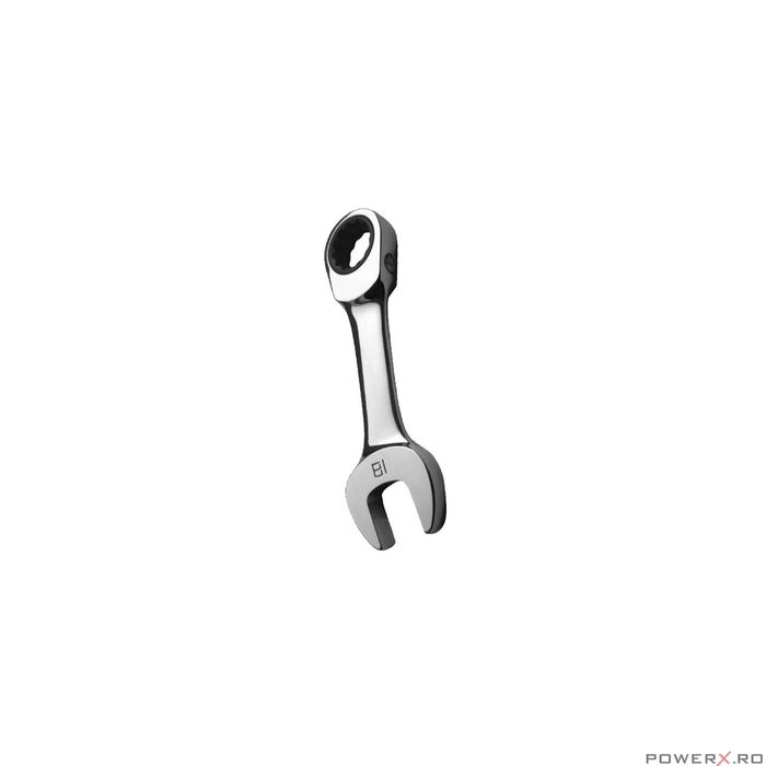 Cheie combinata scurta cu clichet, 17 mm, Asta