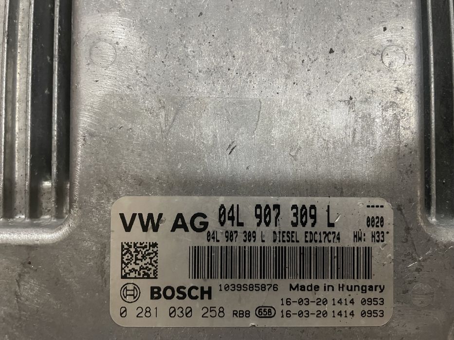 Calculator motor 2.0 Tdi / Ecu WAG - 04L907309L / 0281030258