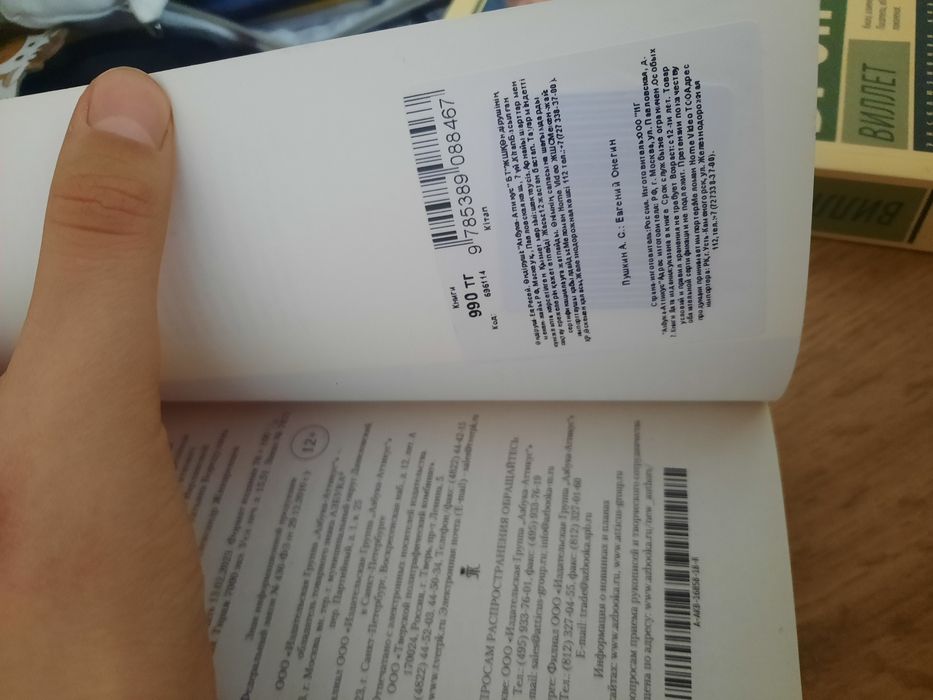 Продам книгу Евгений Онегин