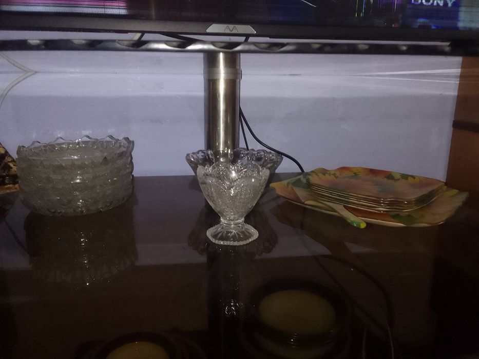 Продам тарелки набор, хрусталь