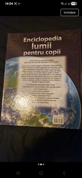 Cartea Enciclopedia lumii pentru copii