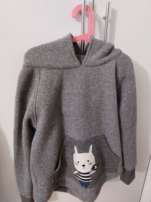 Hoodie de lana fiarta, nr.122-128