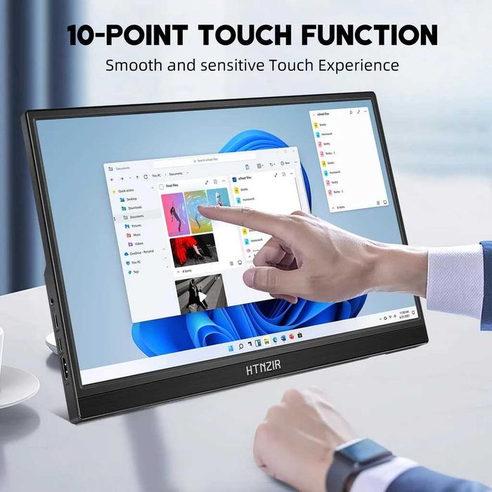 Преносим Гейминг Мултитъч Mонитор 15.6" FHD Сензорен екран 1080P