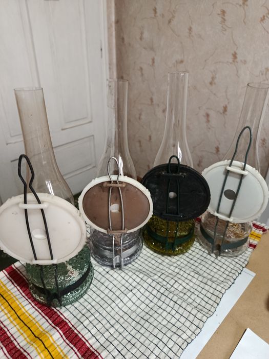 Стари газени лампи - 4 броя