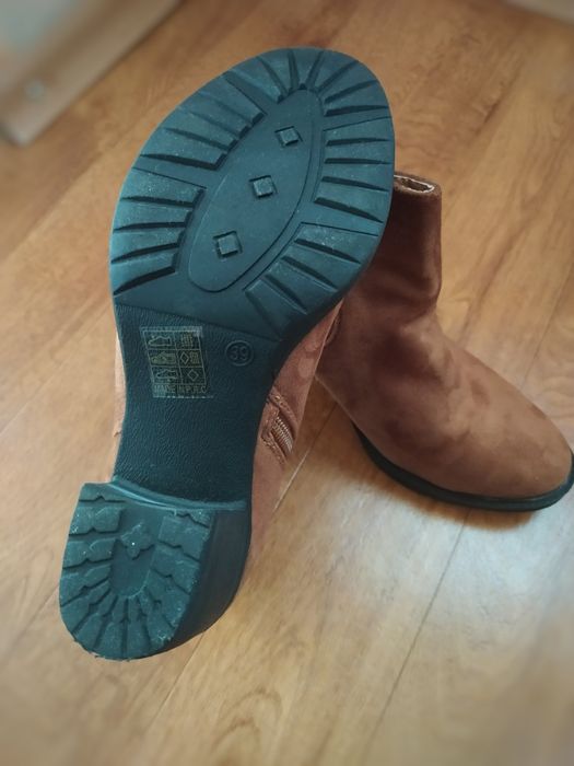 Дамски боти, Велур, Кафяви 39