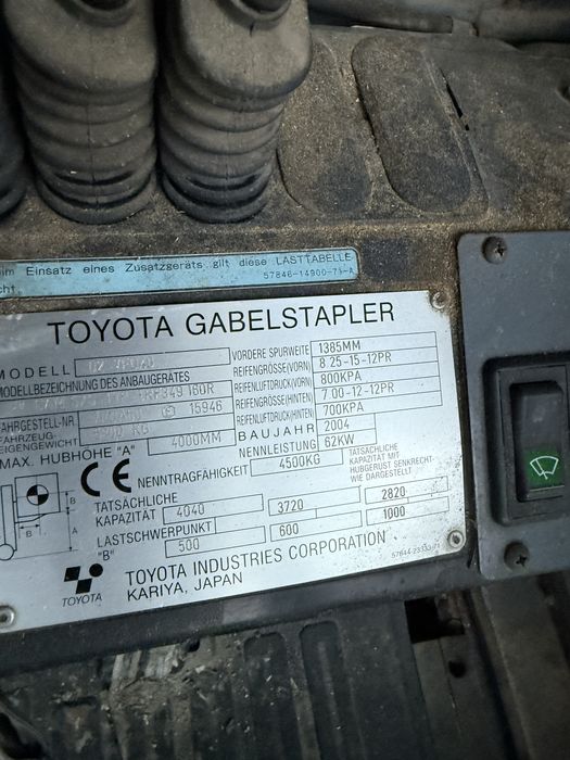 Motostivuitor Toyota 4,5t  manitou jcb stivuitor