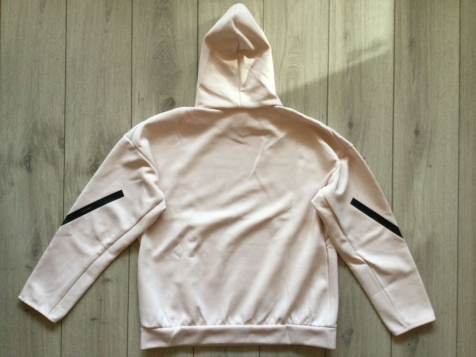 НОВ оригинален бледо розов памучен суичър ADIDAS ZNE размер L от САЩ