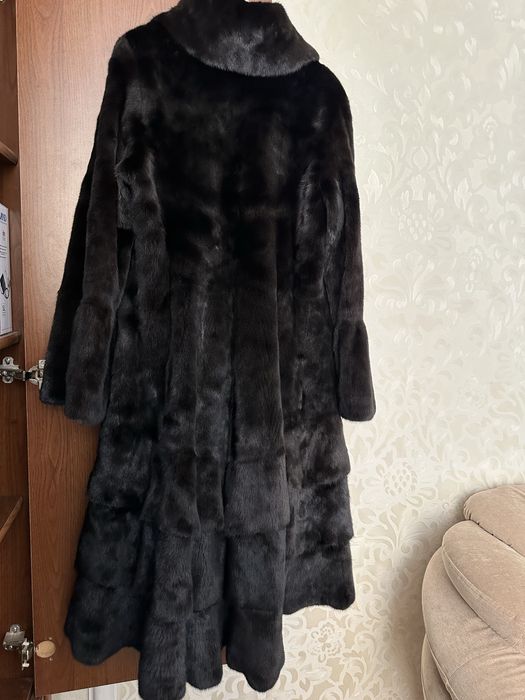 Норковая шуба Черный бриллиант