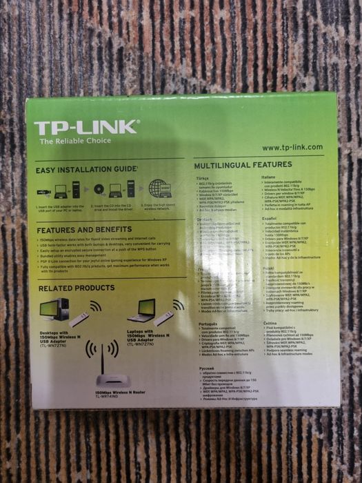 Wi-Fi USB адаптер TP-Link TL-WN727N (150 Mbps) — новый