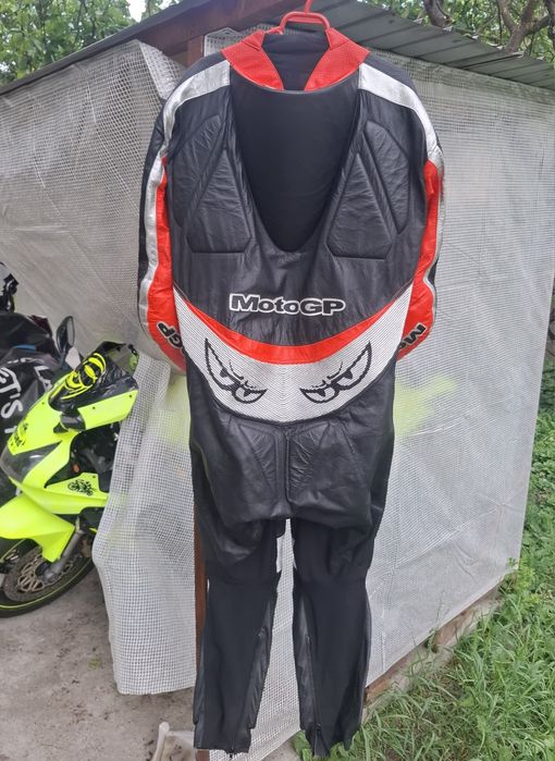Costum Moto MotoGP din Piele de Cangur Premium