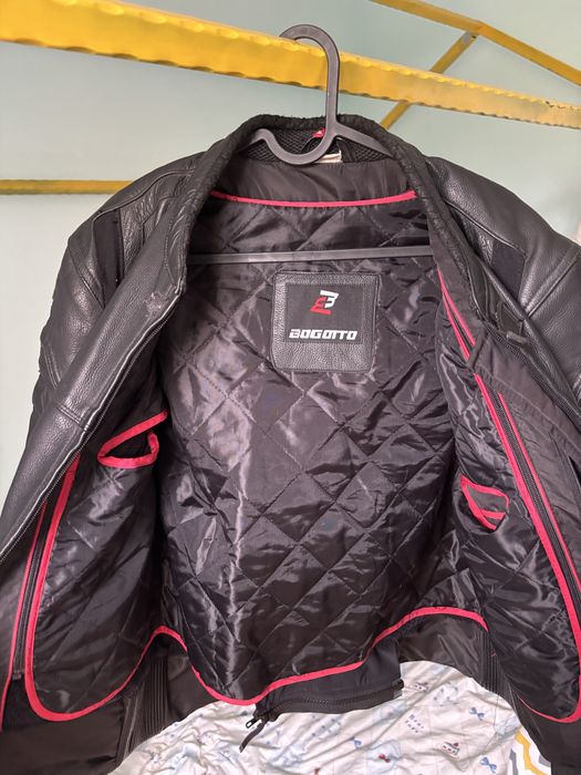 Geaca moto piele Bogotto Black-x