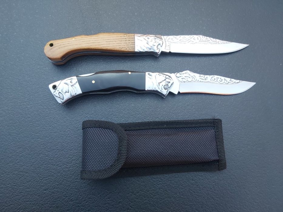 Сгъваем нож с гравирано острие и дръжка,M104