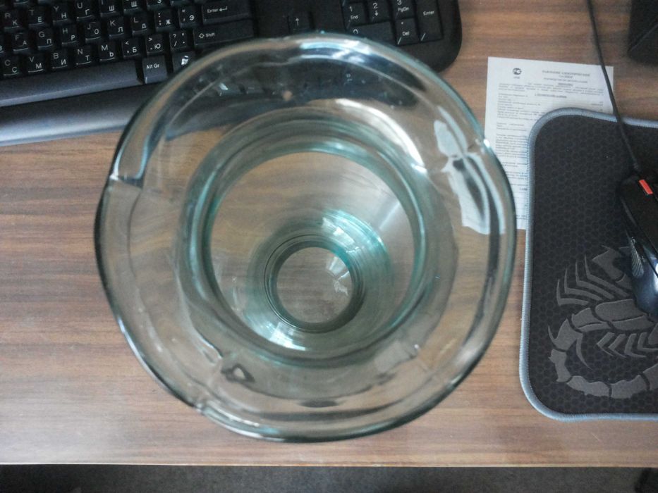 Ваза стеклянная советская