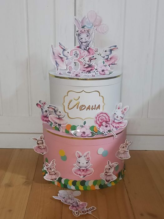 Картонена торта за момиче