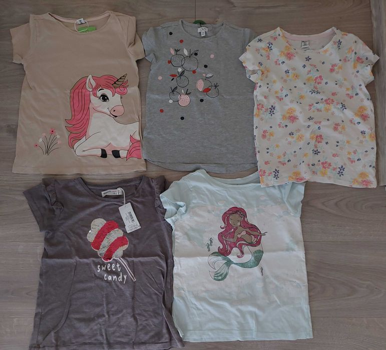 Lot tricouri 122-128 NOI cu eticheta