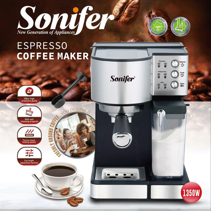 Доставка! Кофеварка эспрессо Sonifer SF-3573
