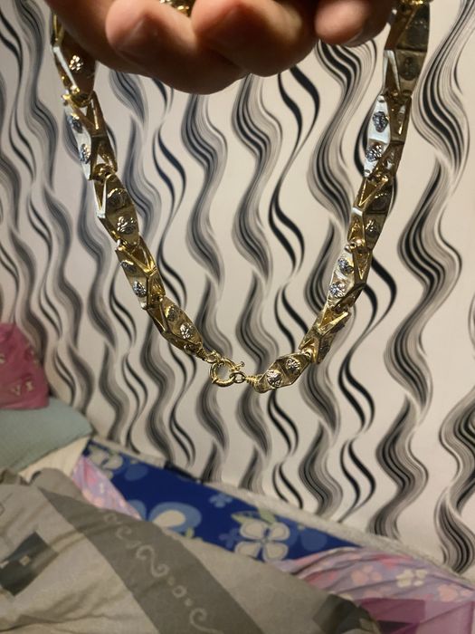 Позлатен ланец 165гр нов