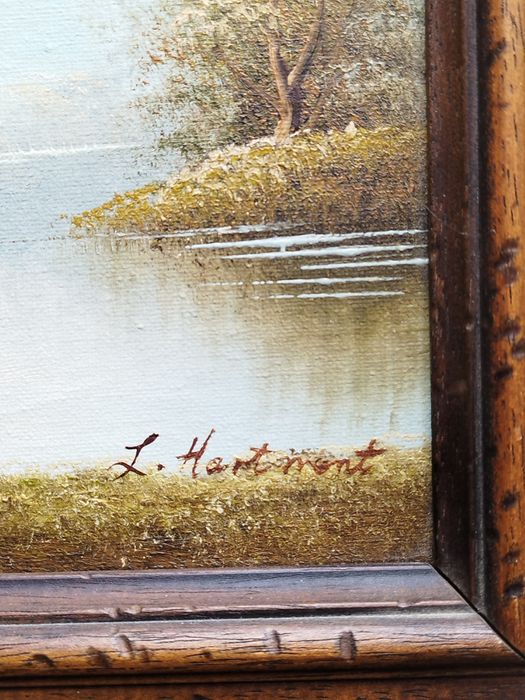 Винтидж холандска картина върху платно