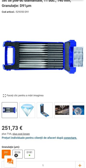 Pile diamantate D91 140mm