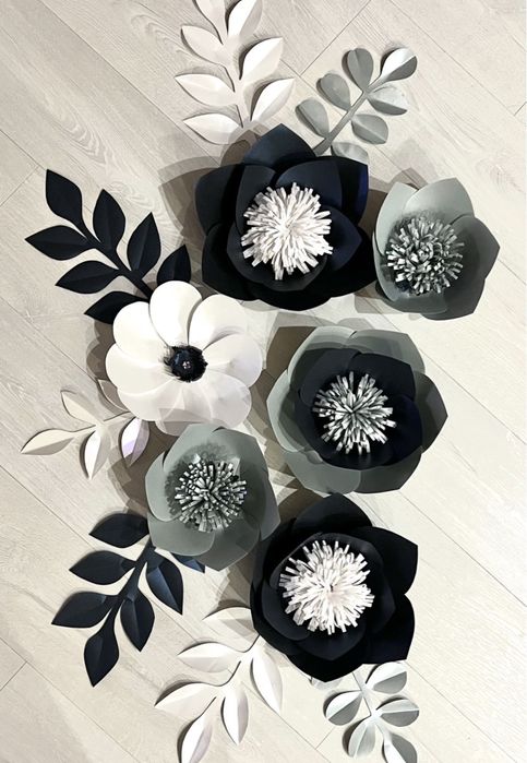 Настенные цветы ручной работы