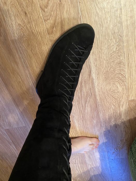 Продам замшевые ботфорты