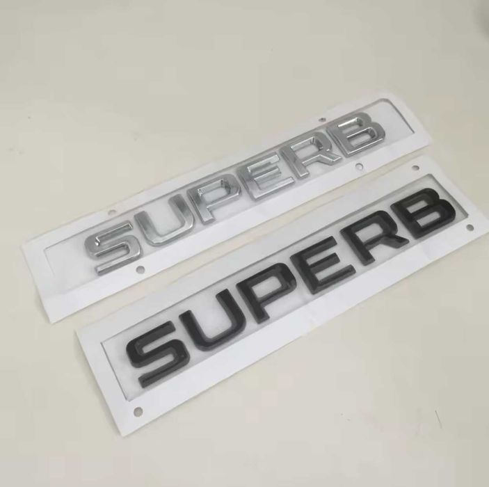Set embleme haion SKODA OCTAVIA VRS / emblema stema sigla sticker inscriptii Ornamente spate auto skoda