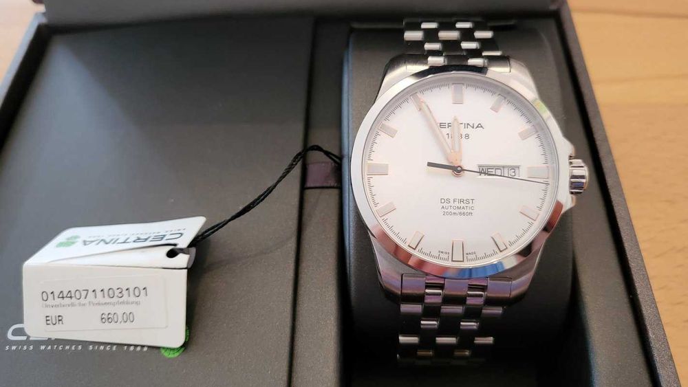 CERTINA DS First Day-Date Automatic /НОВ премиум швейцарски часовник/