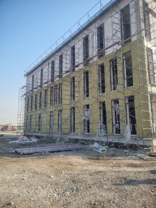 Suxoy montaj fasad ishlari | Сухой монтаж вентилируемый фасад под ключ