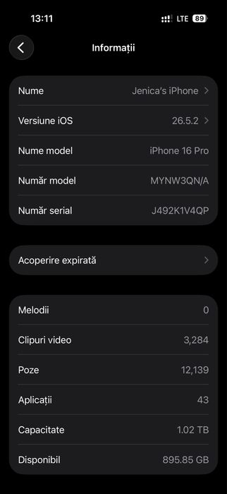 Vand Iphone 16 pro