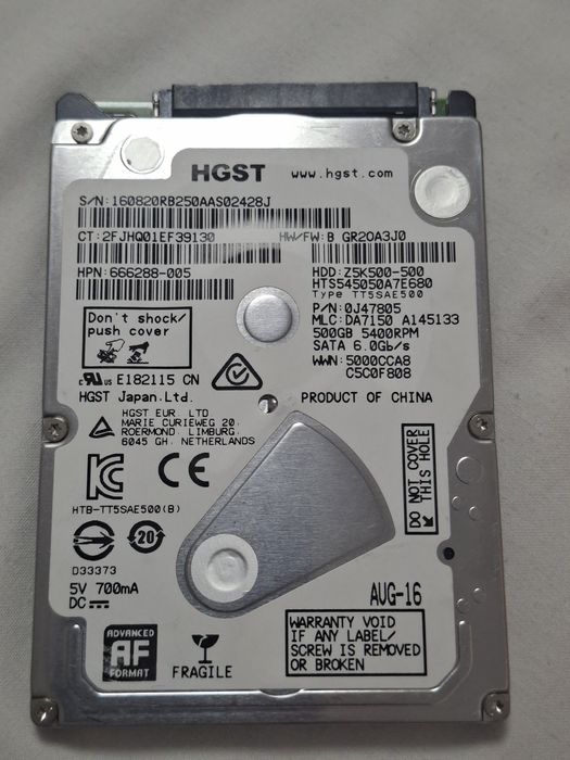 HDD 500 GB Segate Laptop sata III