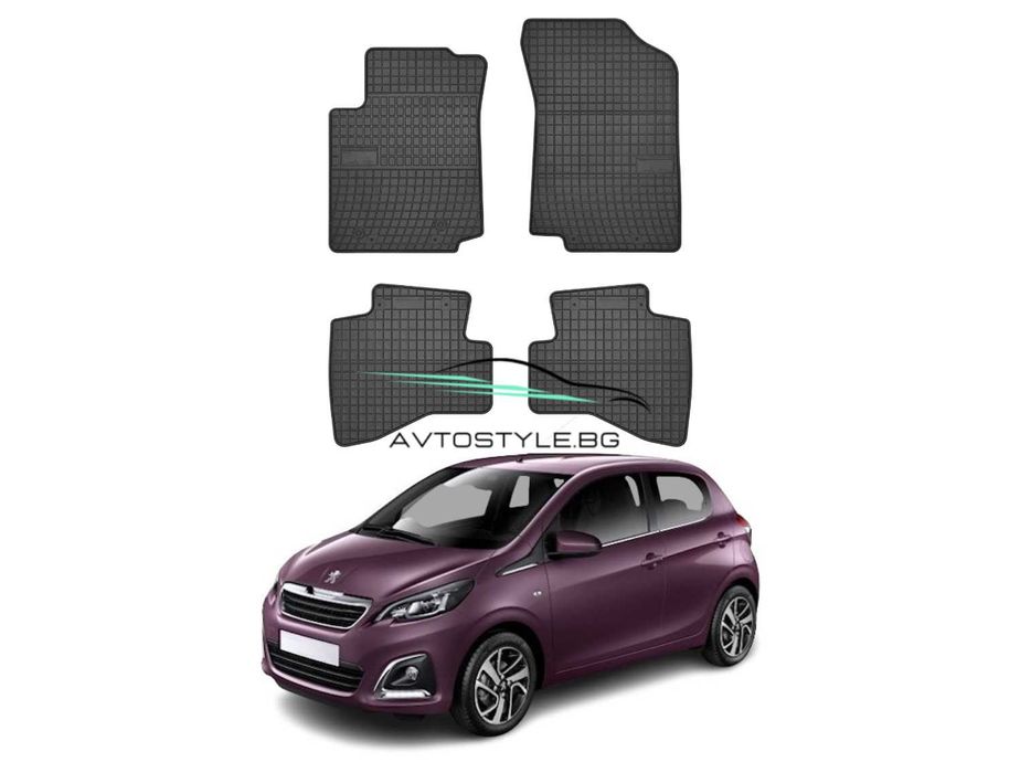 Гумени стелки за Peugeot 108 ,2014-2021 г., Frogum - El Toro