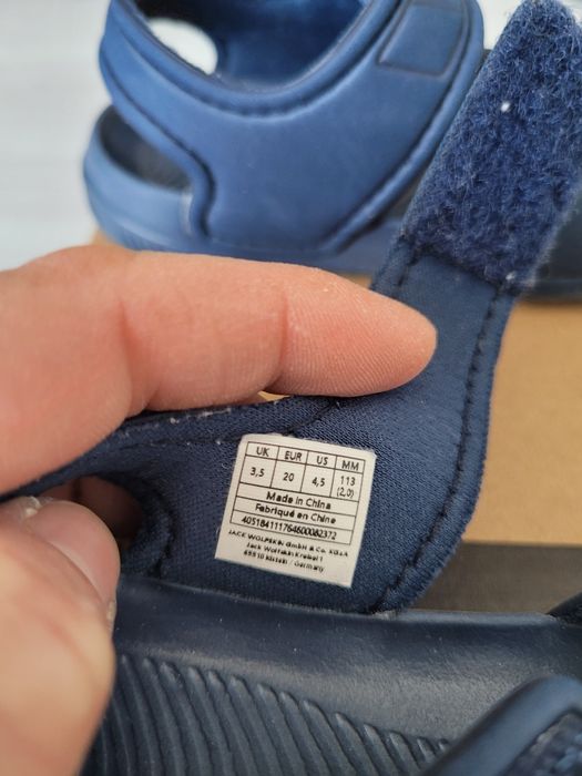 Гумени сандалки за бебе момче на Jack Wolfskin номер 20