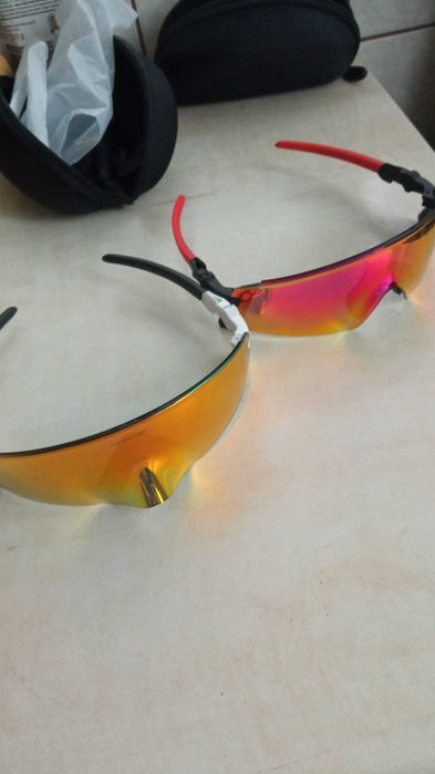 ochelari ciclism noi diverse culori cu 3 lentile si toc